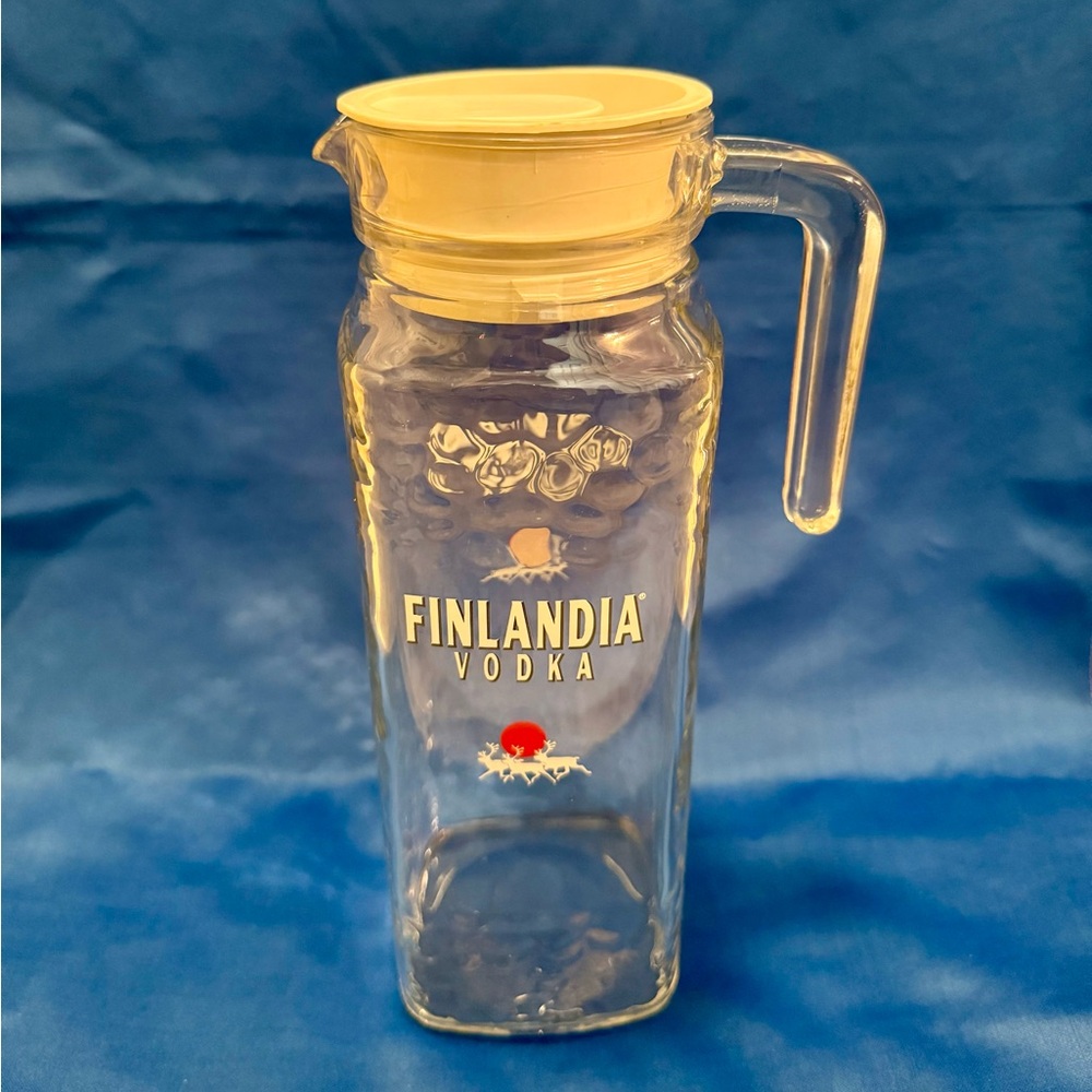Vintage Glass Finlandia Vodka Pitcher/Decanter